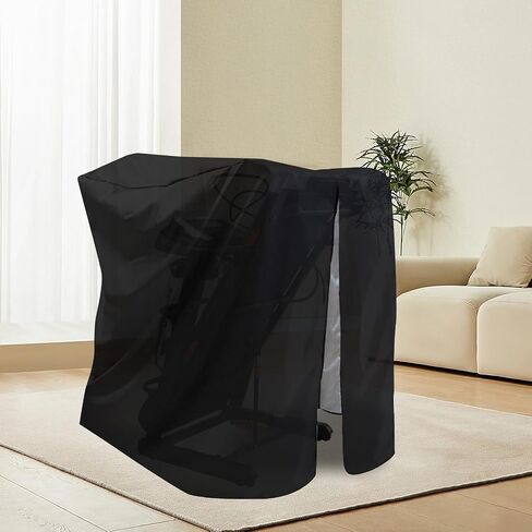 غطاء مشاية قابل للطي 210D غطاء مقاوم للماء من قماش أكسفورد 46 بوصة × 38 بوصة × 66 بوصة غطاء مشاية أسود في حالة مطوية in Kuwait