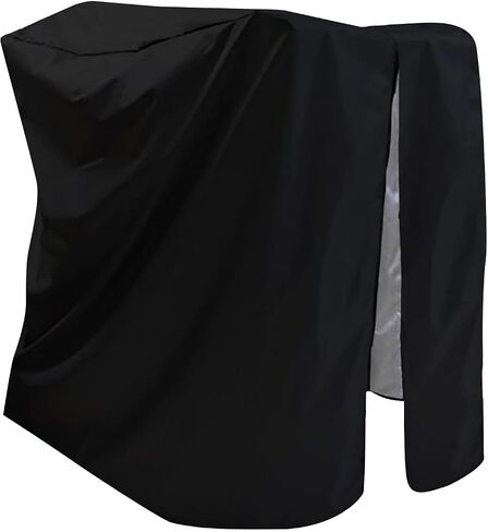 غطاء مشاية قابل للطي 210D غطاء مقاوم للماء من قماش أكسفورد 46 بوصة × 38 بوصة × 66 بوصة غطاء مشاية أسود في حالة مطوية in Kuwait