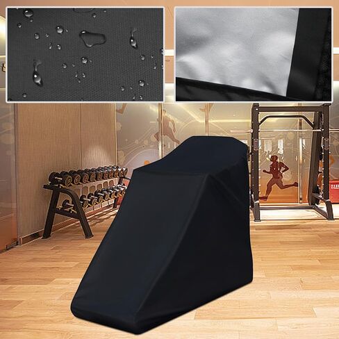 Folding Treadmill Cover 210D Oxford Fabric Waterproof Cover 46" x 38" x 66" Black Treadmill Cover Treadmill Cover in Folded Condition in Saudi Arabia