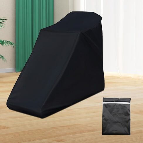 Folding Treadmill Cover 210D Oxford Fabric Waterproof Cover 46" x 38" x 66" Black Treadmill Cover Treadmill Cover in Folded Condition in Saudi Arabia