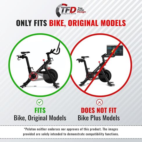 أداة ضبط TFD ثابتة، متوافقة مع دراجة Peloton (الطراز الأصلي من الجيل 3 فقط، لا تناسب الدراجة الإضافية)، صنع في الولايات المتحدة الأمريكية - موضع شريط المقبض الثابت لأي راكب | تصميم أسود - إكسسوارات بيلوتون in Kuwait