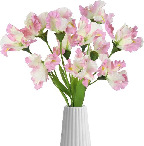 Blue Iris Artificial Flowers 5PCS 10 Heads Iris Flowers Artificial Flowers 31.1in Faux Iris Flowers for Wedding Centerpieces Home Flower Arrangements Decoration (Blue) in Saudi Arabia