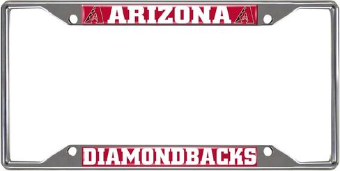 FANMATS MLB Unisex-Adult Chrome Metal License Plate Frame in Kuwait