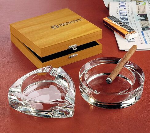 Nachtmann 52814 Triangle Cigar Ashtray, 7 inch, Clear in Saudi Arabia