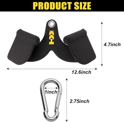 KKH Back Mag Grip Lat Pull Down Bar Set, Lat Pulldown Attachments for Home Gym System with T-bar V-bar, Lat Pulldown Bar Back Workout Equipment in Saudi Arabia