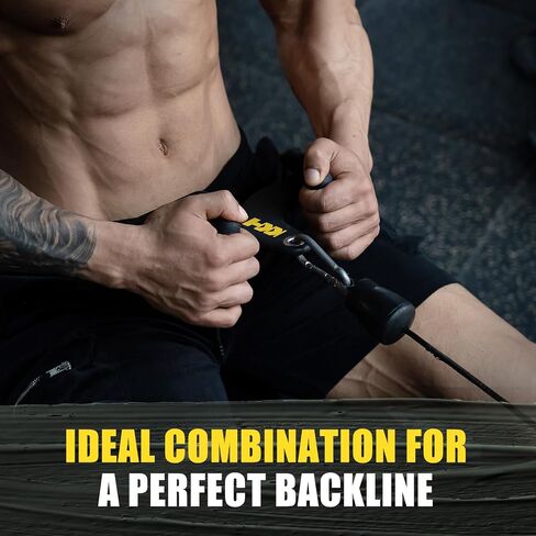 KKH Back Mag Grip Lat Pull Down Bar Set, Lat Pulldown Attachments for Home Gym System with T-bar V-bar, Lat Pulldown Bar Back Workout Equipment in Saudi Arabia