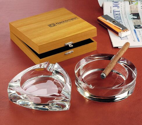 Nachtmann 52814 Triangle Cigar Ashtray, 7 inch, Clear in Saudi Arabia