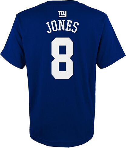 تي شيرت New York Giants Daniel Jones #8 Blue Kids Youth 8-20 Mainliner اسم ورقم اللاعب in Saudi Arabia