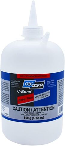 CECCORP Super Glue - C-Bond Extra Thin, 35.27 oz (1 kg), Very Low Viscosity Cyanoacrylate Adhesive, Clear CA Glue for All Purposes in Saudi Arabia