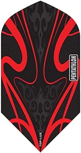 US Darts Pentathlon TDP Lux RED Slim Dart Flights - 3 مجموعات (9 رحلات طيران) - 100 Micro Ex-Tough in Saudi Arabia