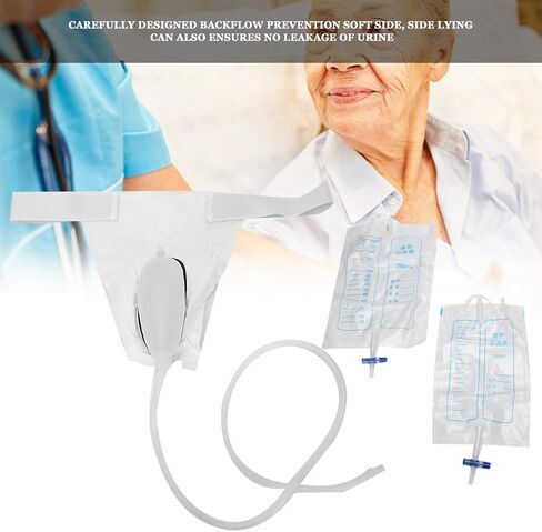 Wearable Silicone Urine Collector, Catheter Bags Incontinence Bags Elderly Camping Car Travel Bedridden Urine Pee Cups Urine Bottle Pee Bottle Female Urination Device External Catheter for Women in Saudi Arabia