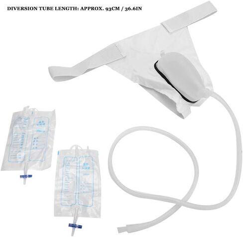 Wearable Silicone Urine Collector, Catheter Bags Incontinence Bags Elderly Camping Car Travel Bedridden Urine Pee Cups Urine Bottle Pee Bottle Female Urination Device External Catheter for Women in Saudi Arabia