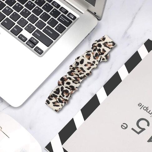 Lijianlan Scrunchie Elastic Watch Band Fit for Fitbit Versa 4/Versa 3/Sense 2/Sense, Soft Cloth Pattern Printed Fabric Wristband Replacement for Fitbit Versa4 Women in Saudi Arabia