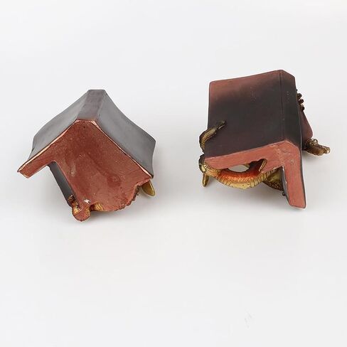 Dragon Decorative Bookend, 1 Pair Vintage Shelf Decor, Gothic Dragon Bookends, Medieval Evil Dragon Book Ends, Dragon Bookshelf Decorations, Gold Copper in Saudi Arabia
