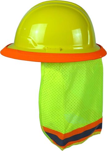 Best Ever PRO-MADE X1 Hard Hat Sun Shade. Premium Neck Shield with Secure-Fit Fasteners & Built in Sweat Towel. Fits Full & Standard Brim Safety Helmets. for Construction Use. Hard Hat Not Included in Saudi Arabia