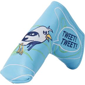 Tweet Tweet Birdie Golf Blade Putter Head Covers Strong Magnetic Protective Putter Covers for Scotty Cameron Taylormade Odyssey Premium Golf Putter Headcover