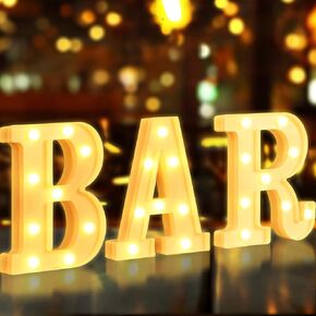 Baby Marquee Light Up Letters - LED Letter Number Light Sign Decoration for Birthday Home Table Decor White