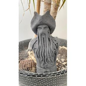 Davy Jones Figure Pirates of the Caribbean Bust Flying Dutchman Captain Davy Jones Figure 15cm