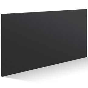 1 Pcs HDPE Sheet 1/2" Thick, Size 12" x 24", Thick Plastic Sheet Flexible HDPE Plastic Sheets High Density Polyethylene Board Solid Plastic Block for DIY Projects for Machining Home (Black)