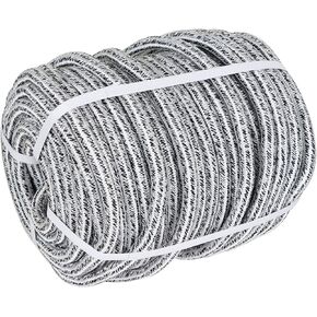 Arborist Tree Rope, 3/4inch by 200FT, 24 Strand Bull Rope up to 20000lbs Tensile Strength, Blue and White