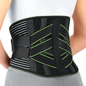 Back Brace for Lower Back Pain Relief for Women/Men with Lumbar Pad, Back Support Belt with 7 Stays for Heavy Lifting, Sedentariness, Breathable Lumbar Support for Herniated Disc, Sciatica - L