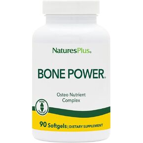 NaturesPlus Bone Power with Boron - 1000 mg Calcium, 180 Softgels - Bone & Joint Support Supplement, Liquid Calcium for Maximum Absorption - Milk Free, Gluten-Free - 45 Servings