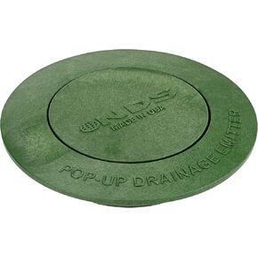 NDS 322G* Pop-Up Drainage Emitter with Elbow, fits 3-Inch Sewer and Drain Pipe, Works with Drainage Systems Including Catch Basins and Channel Drains, Green