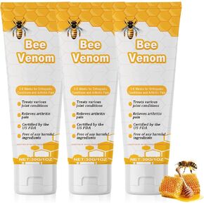 New Zealand Bee Venom Gel, New Zealand Natural Honey Bee Cream, Bee Venom Specialized Therapeutic Gel, Bee Venom Joint Relief Gel (3PCS)