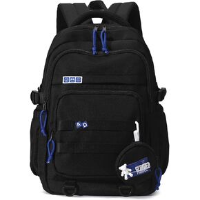 Kids Backpack for Girls Aesthetic School Backpack for Teen Girls Elementary Middle School Bookbag Blue Girls Back Pack