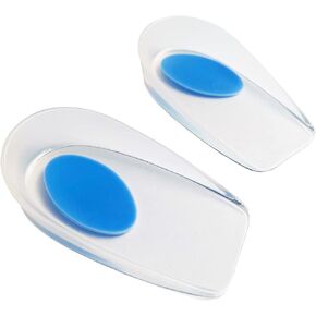 Kids Silicone Heel Cups-Shock Absorbing Heel Cups for Kid's with Sensitive Heels, Heel Spurs, Plantar Fasciitis, or Ankle Pain (M Little Kids 2-3.5)