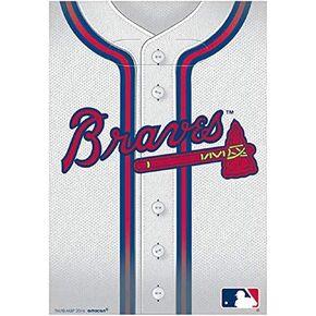 Atlanta Braves Multicolor Loot Bags - 9" x 6.5" (8 Pc) - Perfect for Parties, Game Days, & Celebrations