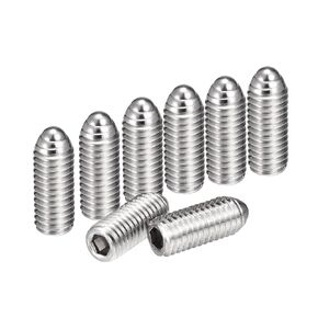 uxcell Ball Point Set Screws, M8 x 20mm 304 Stainless Steel Metric Spring Hex Socket Screw 8pcs