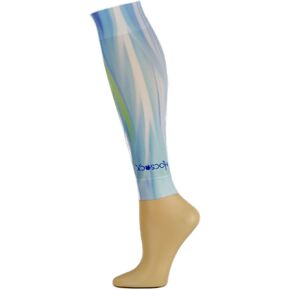 Leg Sleeves Sports UNDER Socks- One Size (Length 13") (Blue Wave)