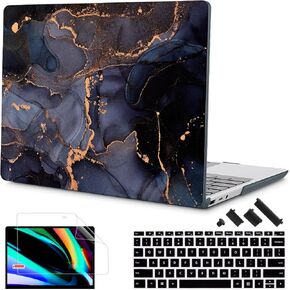 Tuiklol Case for 13.5 Inch Microsoft Surface Laptop 5/4/3 Releases with Metal Palm Rest, Hard Shell Case with Screen Protector and Keyboard Cover +Dust Plugs Model 1951/1868,Sparkly Pink