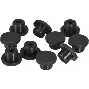 uxcell 10 Pieces Black Plug Holes, Waterproof Button Plug Rubber Hole Plugs for 14mm/0.55" Hole in Saudi Arabia