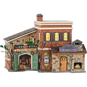 Department 56 Snow Grapevine Winery Village Lit Building, Multicolor