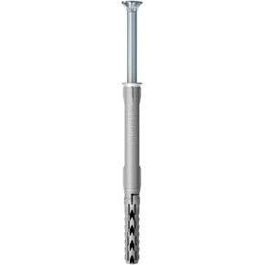 fischer Frame Fixing SXR 10x140T 3/8" with Safety Screw Gvz TRX Head 50pcs Low Anchorage Depth Use in Solid and Hollow Building Materials Suitable for Push-Through Installation