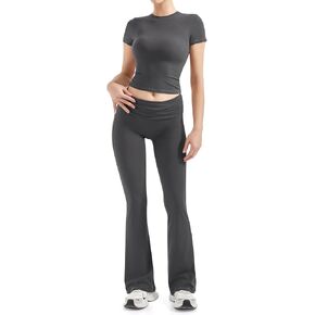 SUUKSESS Women 2 Piece Lounge Sets Going Out Y2K Foldover Pants Matching Pajamas in Kuwait