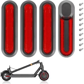 Scooter Reflective Decorative Side Cover Scooter Accessories 4 Pcs Front and Rear Wheel Side Cover Modification Set Scooter Part for Xiaomi M365 1s Pro Pro2 MI3 MI4 Essential Lite
