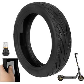 1PCS 60/65-6.9 Tubeless Tire with Valve with Built-in Live Glue Repairable for Segway Ninebot Max G2 Scooters 10 inch Self Repairing Non-Slip Tire