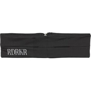 FlexiStash Durable Convenient Flexible Spandex Elastic Fitness Waist Belt With Zipper Fanny Pack Travel Sports Exercise Running Leisure Outdoor (BLUE, LARGE)