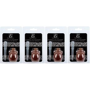 Hosley Set of 4 Terracotta Diffuser Bottle 2.17 Inch High. Ideal for Use with Essential Oils Hosley Replacement Diffusers and Hosley Reed Sticks DIY Crafts