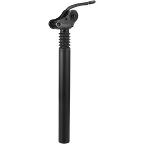 Bicycle Seat Post / Inner Adjustable Bike Seat for MTB Mountain Bike / Durable Aluminum Alloy Iron 31.8x350mm / 1Pcs Black