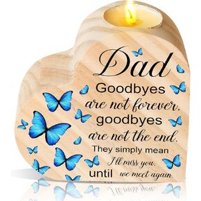 Sympathy Gifts - Red Cardinal Gifts - A Letter from Heaven- Memorial Gift for Loss, Memorial Gift Wood Heart Candle Holders, Sympathy Candle Gift for Loss of Loved One, Remembrance Sympathy Gifts