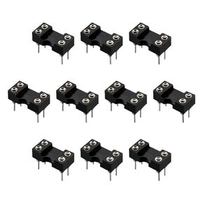 DIP IC Chip Socket Adapter Soldering [for PCB Circuit Board] - 2.54mm Pitch/4 Round Pins/ 10 Pcs