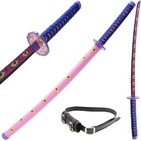 Handmade Katana Kokushibou Sword Anime Cosplay Sword 41 Inch Stainless Steel Sword，Not Sharp
