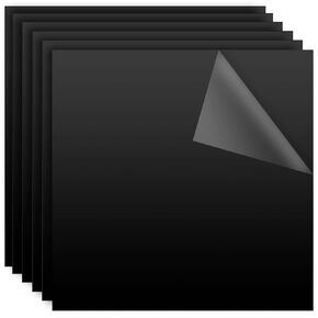 6 Pack 12 x 12 Inch Black Acrylic Sheet, 1/8 Inch Thick Acrylic Cast Plexiglass Board, Acrylic Plexiglass Panels for Craft, Signs, Painting, Photography Background, Display Stand