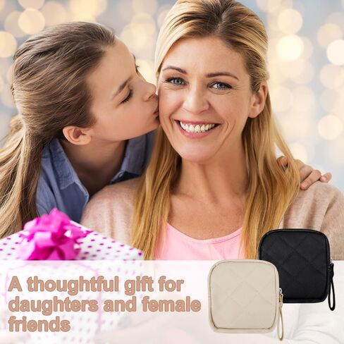 قطعتان من حقيبة تخزين المناديل الصحية، حقائب فترة الحيض، حقيبة فترة الحيض للفتيات المراهقات، حقيبة تخزين الفوط الصحية المحمولة، أول منظم حشا فوط الحيض الأنثوية للمدرسة والنساء والسيدات in Kuwait