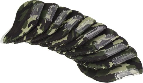 PATIKIL Golf Club Iron Head Covers, 10 Pack Visible Window Waterproof Protection Sleeve for Outdoor Sport, Camouflage in Saudi Arabia
