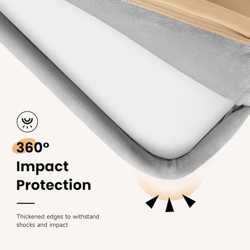 حافظة كمبيوتر محمول منتفخة من Omnpak مقاس 13 بوصة لجهاز MacBook Air، حقيبة كمبيوتر محمول للنساء منتفخة لحمل الكمبيوتر المحمول مقاس 13-14 بوصة لجهاز MacBook M3 M2 M1 in Kuwait